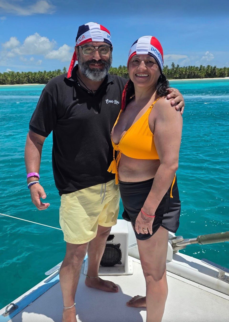 Pasajera Lorena, luna de miel en República Dominicana